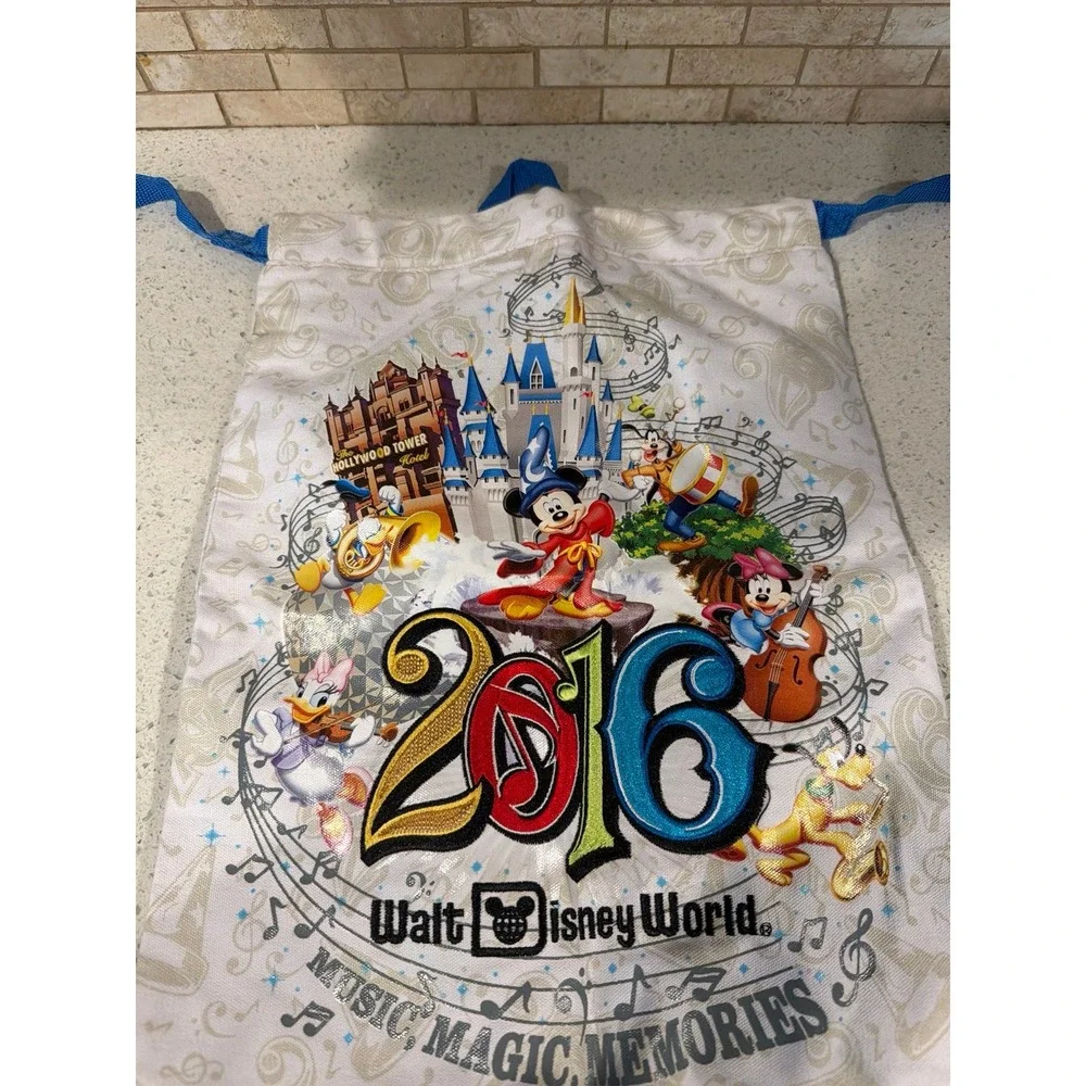 Disney Music Magic Memories Drawstring‎ Tote 2016